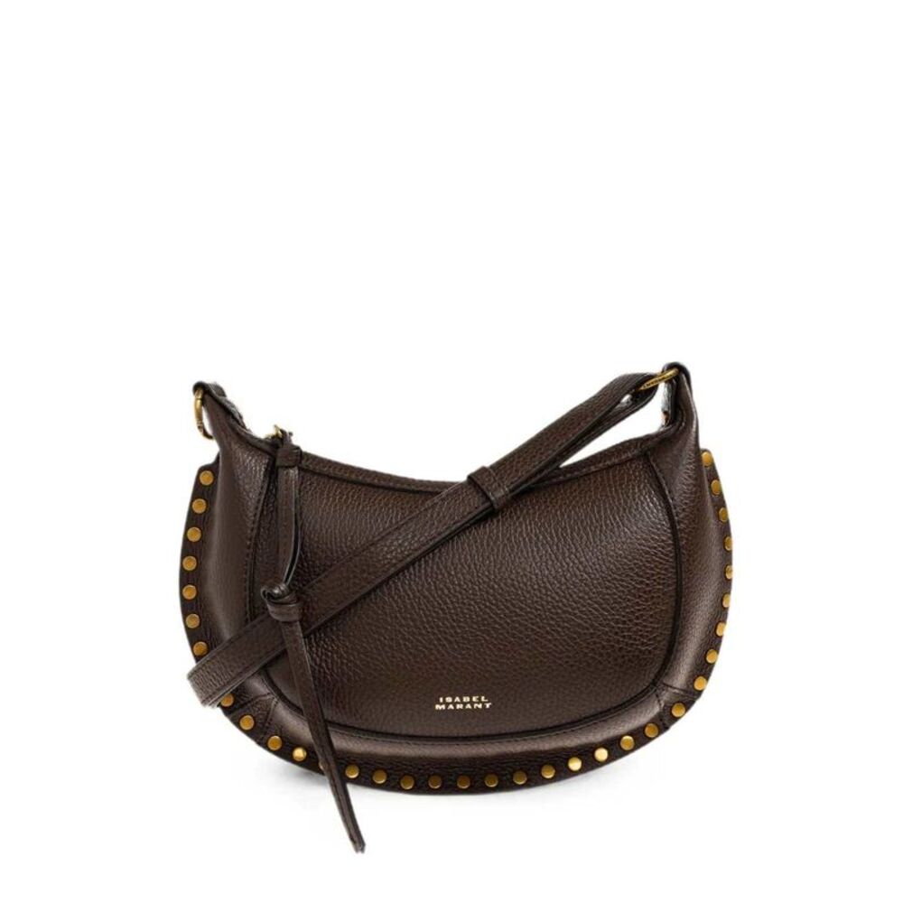 Marant Women Oskan Moon Bag In Grained Leather